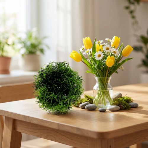 Prodotto Mini erba artificiale verde palla rotonda Ø10 cm 1 pezzo