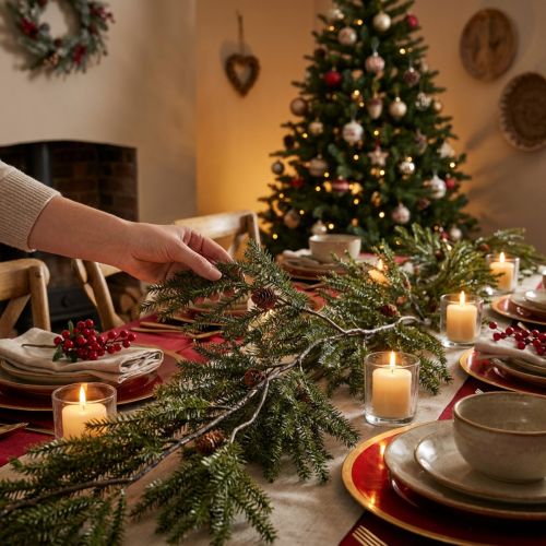 Ghirlanda di abete artificiale con pigne, 165 cm, decorazione natalizia | Floristik24.it