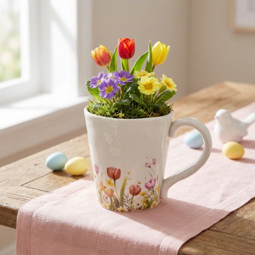 Vaso in ceramica con motivo