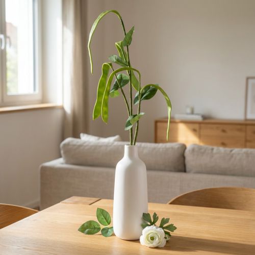 Prodotto Ramo decorativo ramo di fagiolo pianta artificiale verde 95 cm