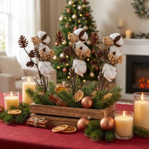 Rami natalizi decorativi mix artificiale assortiti 29 cm 3 mazzi | Floristik24.it