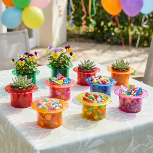 Prodotto Cilindro decorativo per fioriera decorazione da tavolo colorata 12×10×6,5 cm 9 pezzi