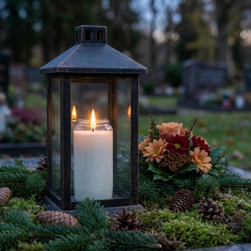 Prodotto Luce a olio per lanterne funerarie lampade funerarie Ø6,5 cm H15 cm 6 pz