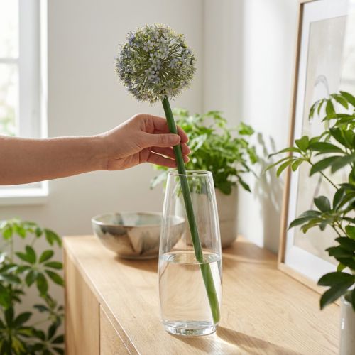 Ramo fiorito di Allium artificiale, aspetto realistico, 90 cm | Floristik24.it