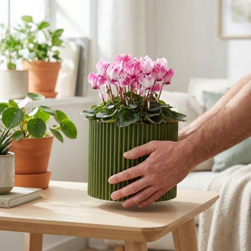 Vaso da fiori in carta verde scuro Ø19cm H14cm 3 pezzi | Floristik24.it