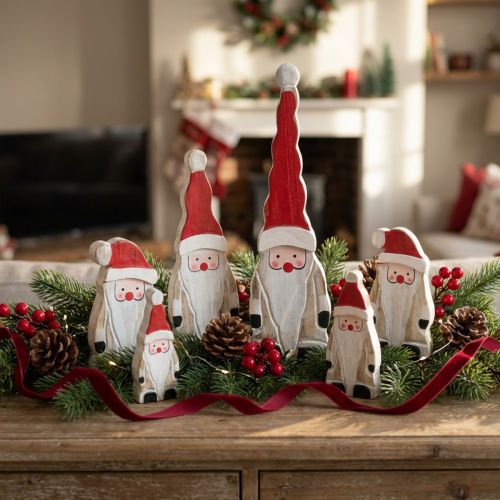 Babbo Natale 17cm 6 pezzi | Floristik24.it