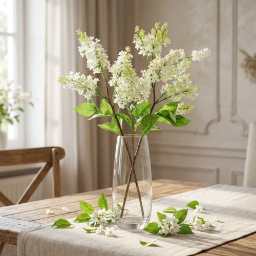Ramo lilla bianco 84 cm | Floristik24.it