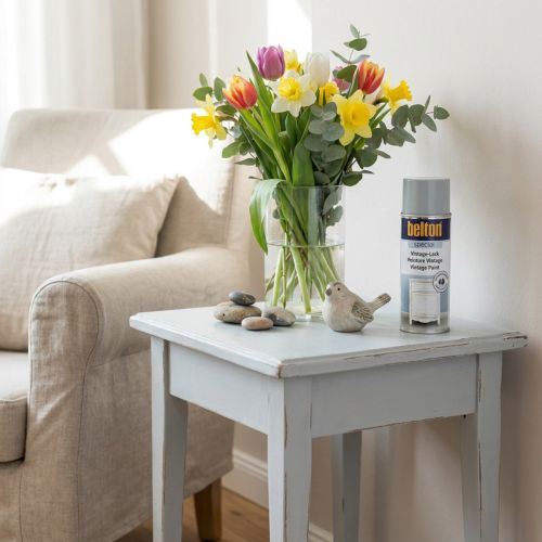 Vernice spray, grigio chiaro effetto vintage, shabby chic, 400 ml | Floristik24.it