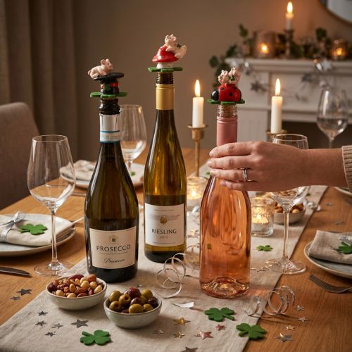 Tappo per vino tappo per champagne tappo per vino simboli fortunati 6,5 cm 3 pz | Floristik24.it