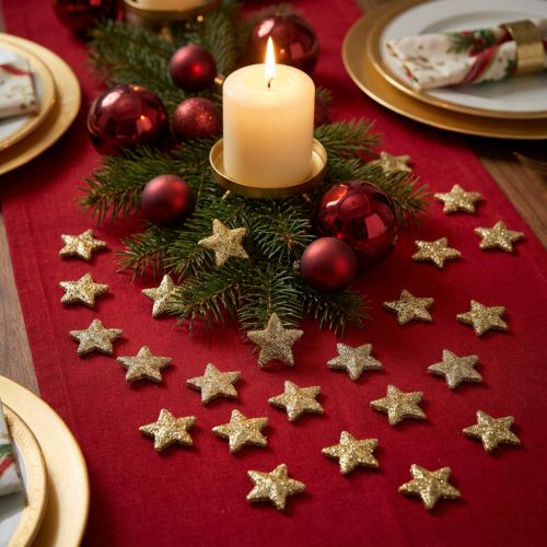 Stelle glitter dorate 1,5 cm 144 pz | Floristik24.it