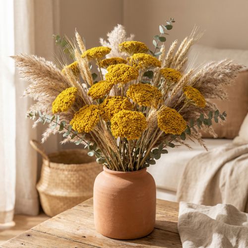 Achillea Natur Gelb Fiori secchi di Achillea Gialli 1kg | Floristik24.it