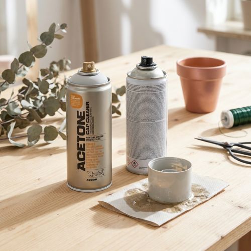 Prodotto Detergente spray acetone + diluente Montana Cap Cleaner 400ml