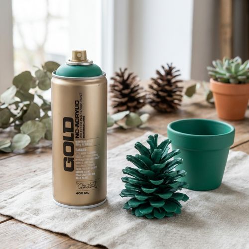 Prodotto Vernice Spray Spray Verde Montana Oro Pino Opaco 400ml