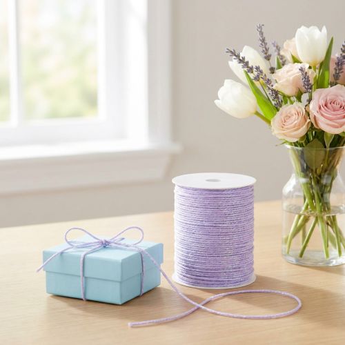 Prodotto Cordone con cordoncino decorativo mica viola iridescente 15mm 50m