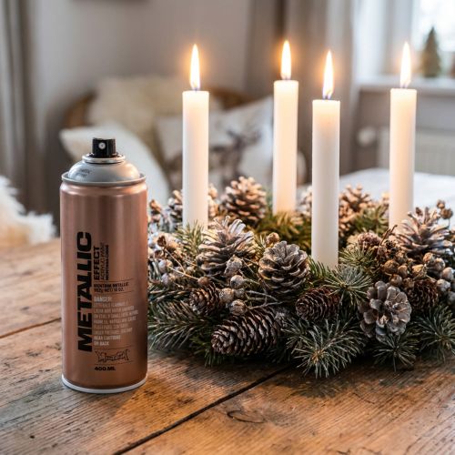 Vernice spray argento effetto metallizzato vernice acrilica spray argento 400 ml | Floristik24.it