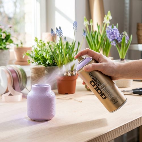 Vernice Spray Spray Montana Oro Viola Chiaro Opaco 400ml | Floristik24.it