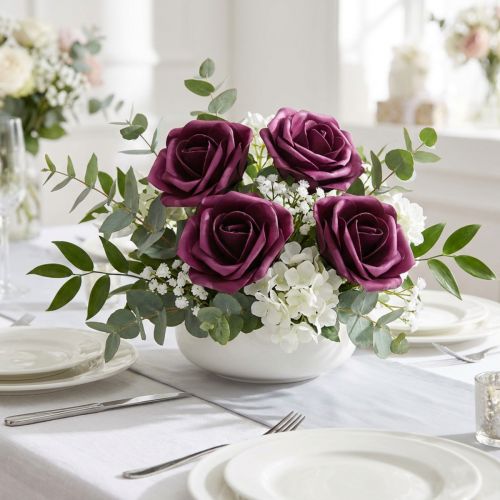 Prodotto Schiuma Rosa Viola Ø15cm 4 pz