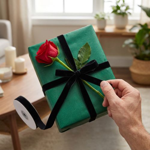 Nastro di velluto nero decorativo nastro regalo 20mm 10m | Floristik24.it