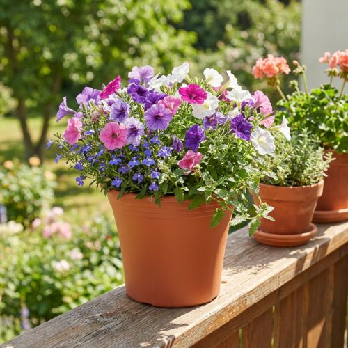 Vaso “Irys” in plastica terracotta Ø17cm H14cm 1 pz | Floristik24.it