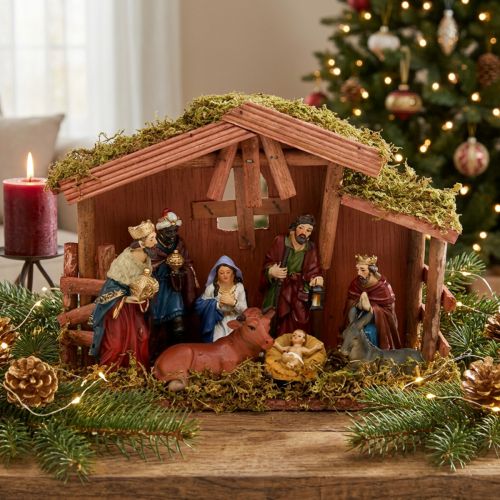 Presepe di Natale 30 cm x 21 cm x 10 cm | Floristik24.it