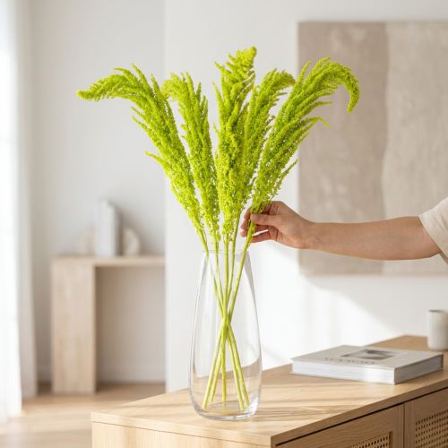 Fiori secchi tinti Amaranto per decorazioni di casa e accenti unici 100 cm, 5 pezzi | Floristik24.it