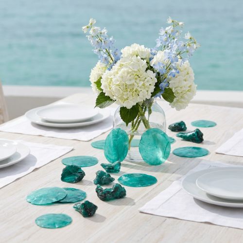 Prodotto Fette di cozze ostriche capiz in rete turchese 3,5–9,5 cm 2 pezzi