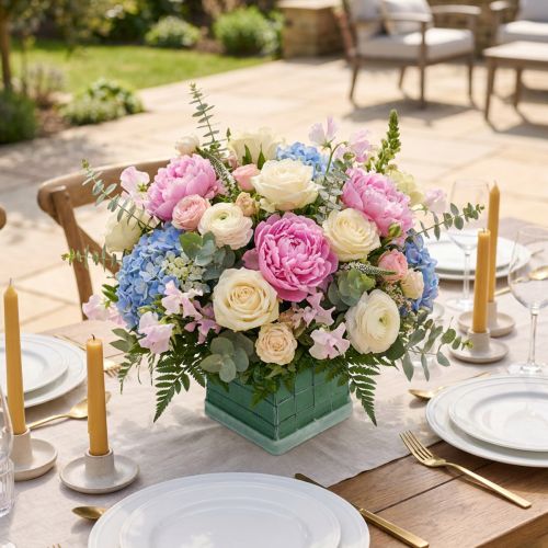 Disposizione tavolo in mattoni di schiuma floreale 11 cm x 11 cm x 8,5 cm 4 pz | Floristik24.it