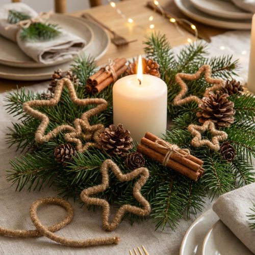 Prodotto Cordoncino di lana marrone con filo dorato, 5 m x 5 mm con filo, per decorazioni e lavori artigianali