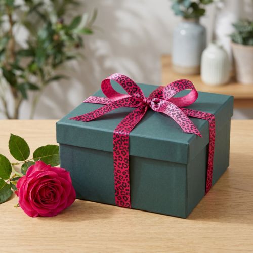Prodotto Nastro decorativo con stampa leopardata, rosa, 15 mm x 18 m