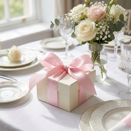 Nastro decorativo regalo nastro rosa orlato 15mm 3m 10 pezzi | Floristik24.it