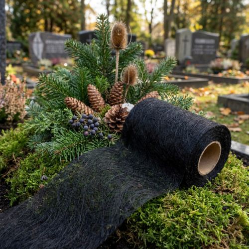 Pile 8cm 25m Nero | Floristik24.it