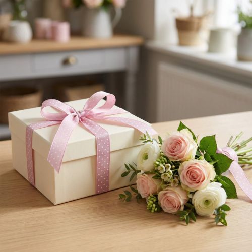 Nastro regalo nastro decorativo rosa con punti 15 mm 20 m | Floristik24.it