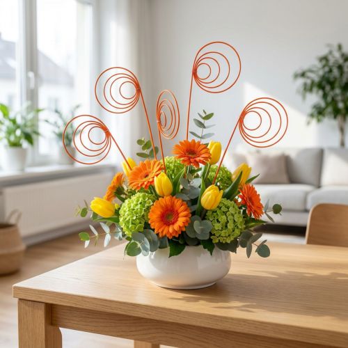 Bobina di canna arancione 25 pz. | Floristik24.it