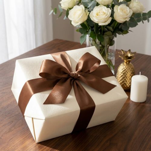 Prodotto Nastro regalo e decorazione marrone 40 mm x 50 m