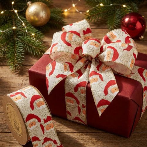 Nastro decorativo Babbo Natale nastro decorativo 60mm 10m | Floristik24.it