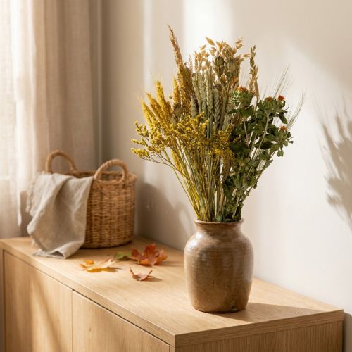 Prodotto Kit fai da te di fiori secchi gialli per bouquet creativi e ghirlande decorative 60 cm – Prodotto naturale