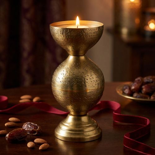 Portacandele orientale porta tealight in metallo 25cm | Floristik24.it