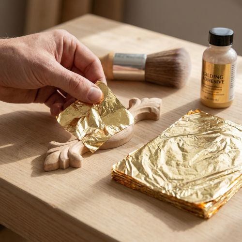 Prodotto Foglia d'oro 16x16cm, 100 fogli per doratura e decorazione