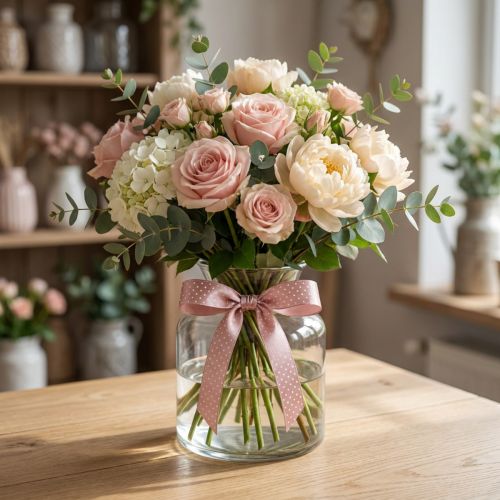 Prodotto Nastro regalo nastro decorativo punteggiato rosa antico 10 mm 25 m