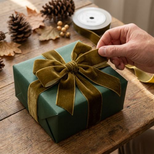 Prodotto Nastro decorativo in velluto in rotolo, ideale per confezioni regalo, 20 mm x 10 m