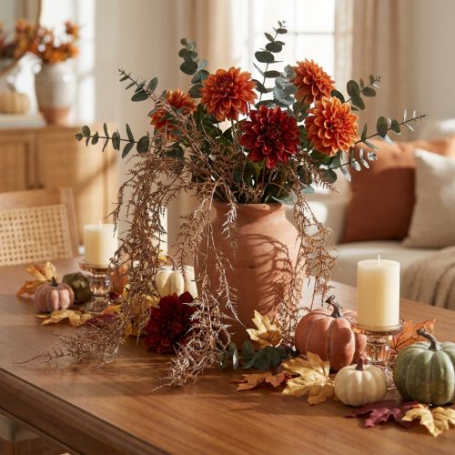 Felce artificiale Marrone Felce artificiale Decorazione autunnale 72 cm | Floristik24.it