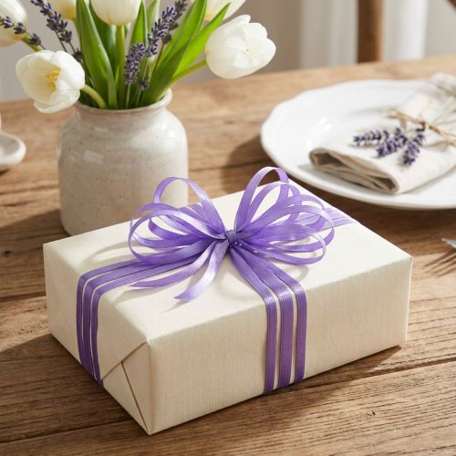 Nastro regalo decorativo nastro raso viola 3 mm × 50 m | Floristik24.it