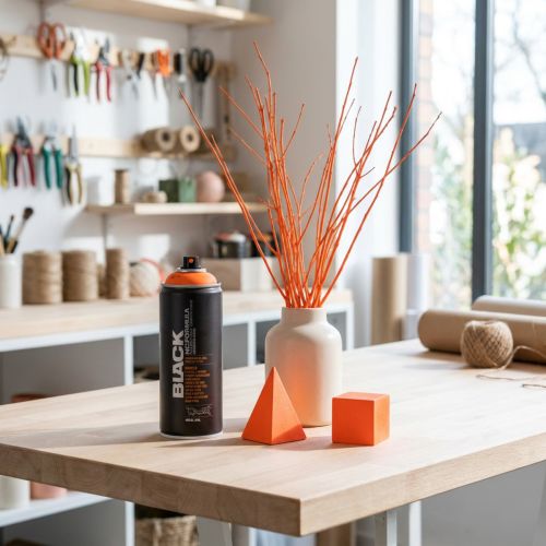 Vernice spray fluorescente color arancio neon graffiti 400ml | Floristik24.it