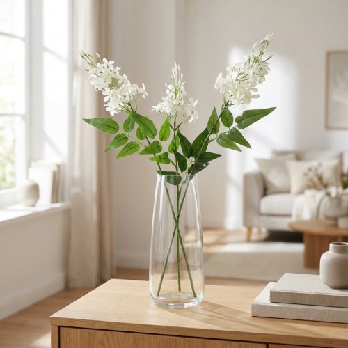 Ramo fiorito di Phlox fiori artificiali bianchi 78 cm 3 pezzi | Floristik24.it