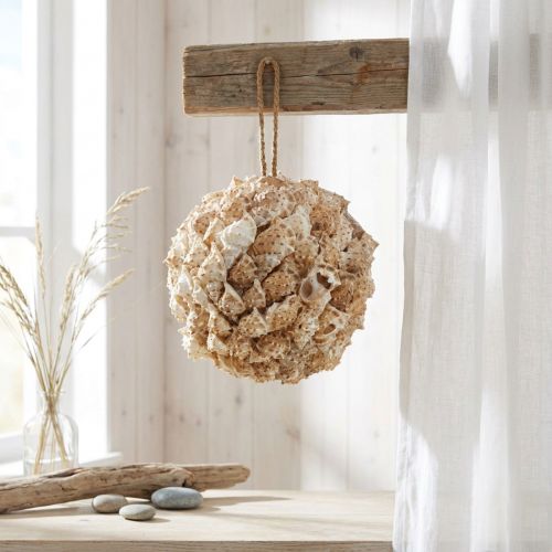Decorazione conchiglia palla lumache di mare Decorazione marittima da appendere Ø18cm | Floristik24.it