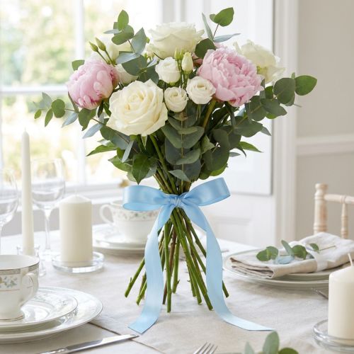 Nastro regalo e decorativo 25 mm x 50 m azzurro | Floristik24.it