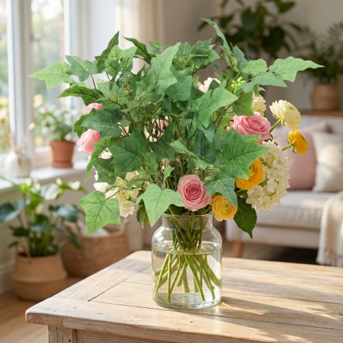 Bouquet di edera accessori artificiali vincolanti pianta artificiale verde H50cm | Floristik24.it