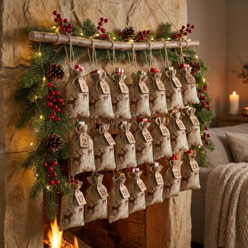 Prodotto Buste per calendario dell'avvento cervo marrone 12,5×20 cm 24 pz