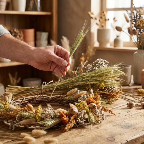 Set fai da te di fiori secchi, decorazione naturale per bouquet e ghirlande secche, 60 cm – Decorazione per la casa di campagna di lunga durata | Floristik24.it