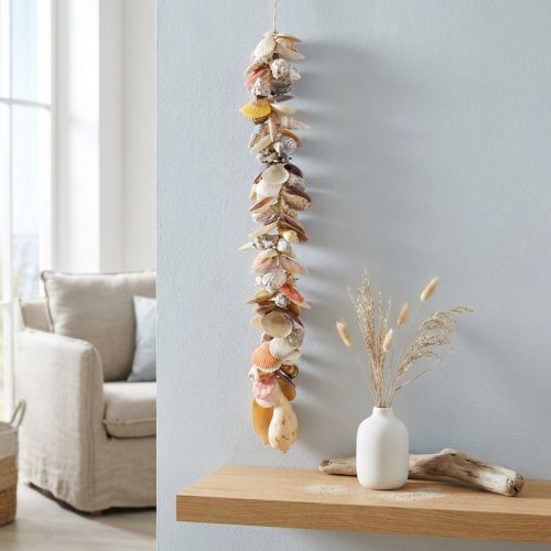 Appendino decorativo con conchiglie, ghirlanda marittima, conchiglie e gusci di lumaca 85 cm | Floristik24.it